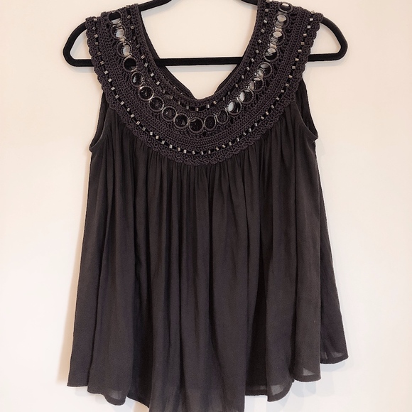 Free People Tops - FREE PEOPLE Gray Tank Top / T Shirt